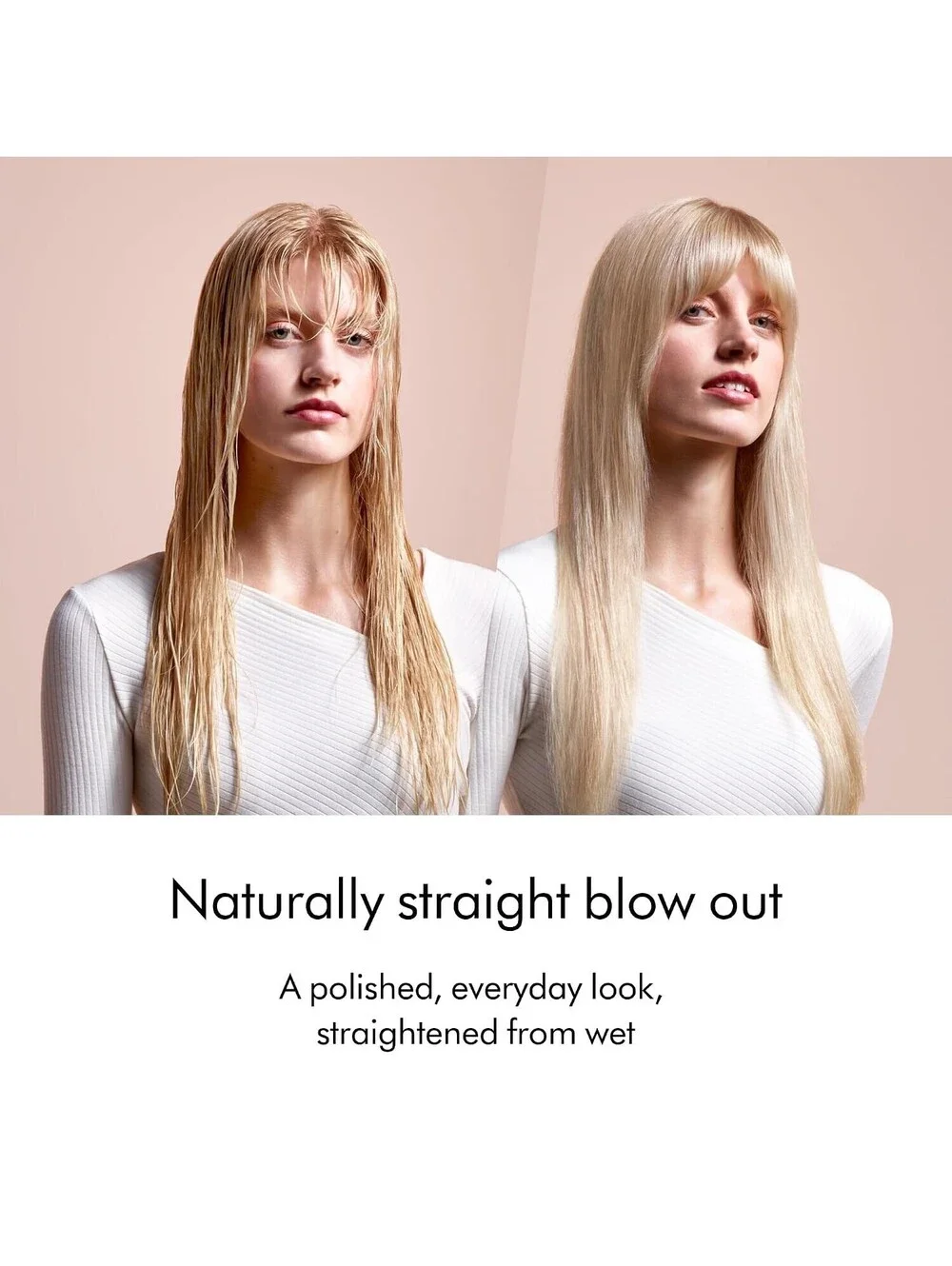 Dyson Airstrait Wet to Dry Hair Straightener Set w OMEGA Hair Oil - Ceramic Pink